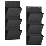 Maxbell 2 Pieces over The Door Shoe Organizer Deep Pockets Door Shoe Rack for Towels black
