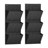 Maxbell 2 Pieces over The Door Shoe Organizer Deep Pockets Door Shoe Rack for Towels black