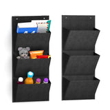 Maxbell 2 Pieces over The Door Shoe Organizer Deep Pockets Door Shoe Rack for Towels black