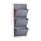 Maxbell 2 Pieces over The Door Shoe Organizer Deep Pockets Door Shoe Rack for Towels gray