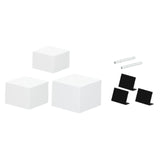 Maxbell 3Pcs Acrylic Boxes for Display Buffet Riser for Cake Collection Collectibles