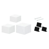 Maxbell 3Pcs Acrylic Boxes for Display Buffet Riser for Cake Collection Collectibles