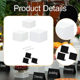 Maxbell 3Pcs Acrylic Boxes for Display Buffet Riser for Cake Collection Collectibles