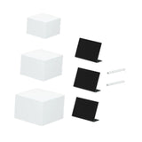 Maxbell 3Pcs Acrylic Display Risers 5 Sided Food Riser for Cake Collectibles Jewelry