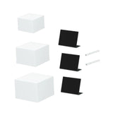 Maxbell 3Pcs Acrylic Display Risers 5 Sided Food Riser for Cake Collectibles Jewelry