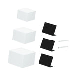 Maxbell 3Pcs Acrylic Display Risers 5 Sided Food Riser for Cake Collectibles Jewelry