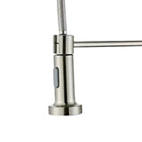 Maxbell Kitchen Sink Faucet Supplies Decor Single Handle for Office Vessel Farmhouse Silver