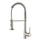 Maxbell Kitchen Sink Faucet Supplies Decor Single Handle for Office Vessel Farmhouse Silver