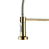Maxbell Kitchen Sink Faucet Supplies Decor Single Handle for Office Vessel Farmhouse Gold