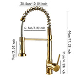 Maxbell Kitchen Sink Faucet Supplies Decor Single Handle for Office Vessel Farmhouse Gold