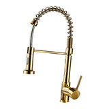Maxbell Kitchen Sink Faucet Supplies Decor Single Handle for Office Vessel Farmhouse Gold
