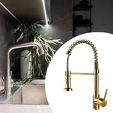 Maxbell Kitchen Sink Faucet Supplies Decor Single Handle for Office Vessel Farmhouse Gold