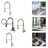 Maxbell Kitchen Faucet Decorative Replacement Double Mode Setting for Office Home RV Electroplating