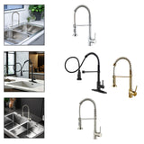 Maxbell Kitchen Faucet Decorative Replacement Double Mode Setting for Office Home RV Electroplating