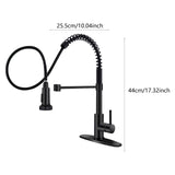 Maxbell Kitchen Faucet Decorative Replacement Double Mode Setting for Office Home RV Black