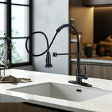 Maxbell Kitchen Faucet Decorative Replacement Double Mode Setting for Office Home RV Black