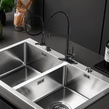 Maxbell Kitchen Faucet Decorative Replacement Double Mode Setting for Office Home RV Black