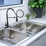 Maxbell Kitchen Faucet Decorative Replacement Double Mode Setting for Office Home RV Black
