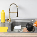Maxbell Kitchen Faucet Decorative Replacement Double Mode Setting for Office Home RV Gold