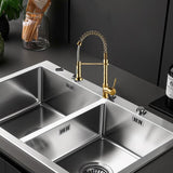 Maxbell Kitchen Faucet Decorative Replacement Double Mode Setting for Office Home RV Gold