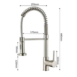 Maxbell Kitchen Sink Faucet Fashion Cold and Hot Mixer Tap for Wet Bar Vessel Office