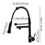 Maxbell Kitchen Faucet Supplies Classical Decor Mixer Tap for Home Farmhouse Laundry Black