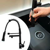 Maxbell Kitchen Faucet Supplies Classical Decor Mixer Tap for Home Farmhouse Laundry Black