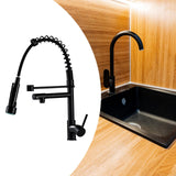 Maxbell Kitchen Faucet Supplies Classical Decor Mixer Tap for Home Farmhouse Laundry Black