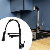 Maxbell Kitchen Faucet Supplies Classical Decor Mixer Tap for Home Farmhouse Laundry Black