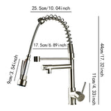 Maxbell Kitchen Faucet Supplies Classical Decor Mixer Tap for Home Farmhouse Laundry Silver