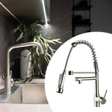 Maxbell Kitchen Faucet Supplies Classical Decor Mixer Tap for Home Farmhouse Laundry Silver