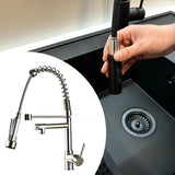 Maxbell Kitchen Faucet Supplies Classical Decor Mixer Tap for Home Farmhouse Laundry Silver