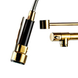 Maxbell Kitchen Faucet Supplies Classical Decor Mixer Tap for Home Farmhouse Laundry Gold