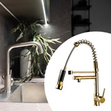Maxbell Kitchen Faucet Supplies Classical Decor Mixer Tap for Home Farmhouse Laundry Gold