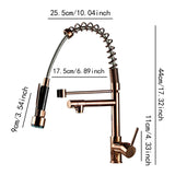 Maxbell Kitchen Faucet Supplies Classical Decor Mixer Tap for Home Farmhouse Laundry Rose Gold