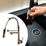 Maxbell Kitchen Faucet Supplies Classical Decor Mixer Tap for Home Farmhouse Laundry Rose Gold