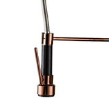 Maxbell Kitchen Faucet Supplies Classical Decor Mixer Tap for Home Farmhouse Laundry Black and Rose Gold