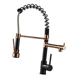 Maxbell Kitchen Faucet Supplies Classical Decor Mixer Tap for Home Farmhouse Laundry Black and Rose Gold