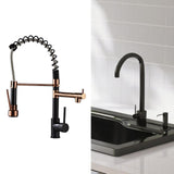 Maxbell Kitchen Faucet Supplies Classical Decor Mixer Tap for Home Farmhouse Laundry Black and Rose Gold