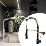 Maxbell Kitchen Faucet Supplies Classical Decor Mixer Tap for Home Farmhouse Laundry Black and Rose Gold