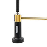 Maxbell Kitchen Sink Faucet Supplies Decor Single Handle for Office Vessel Farmhouse Black and Gold