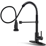 Maxbell Kitchen Sink Faucet Supplies Decor Single Handle for Office Vessel Farmhouse Black and Gold