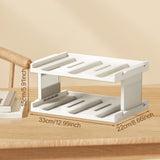 Maxbell Cup Storage Rack Basement Drinks Kitchen Organization Water Bottle Organizer 33x22x15cm Milky