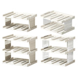 Maxbell Cup Storage Rack Basement Drinks Kitchen Organization Water Bottle Organizer 33x22x15cm Milky