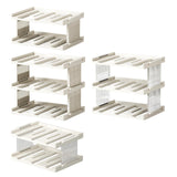 Maxbell Cup Storage Rack Basement Drinks Kitchen Organization Water Bottle Organizer 33x22x15cm Milky