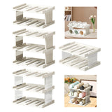 Maxbell Cup Storage Rack Basement Drinks Kitchen Organization Water Bottle Organizer 33x22x15cm Milky