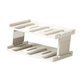 Maxbell Cup Storage Rack Basement Drinks Kitchen Organization Water Bottle Organizer 33x22x15cm Milky