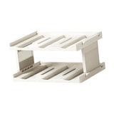 Maxbell Cup Storage Rack Basement Drinks Kitchen Organization Water Bottle Organizer 33x22x15cm Milky