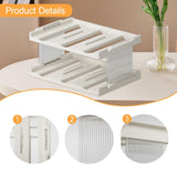 Maxbell Cup Storage Rack Basement Drinks Kitchen Organization Water Bottle Organizer 33x22x15cm Clear