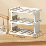 Maxbell Cup Storage Rack Basement Drinks Kitchen Organization Water Bottle Organizer 33x22x27.5cm Milky